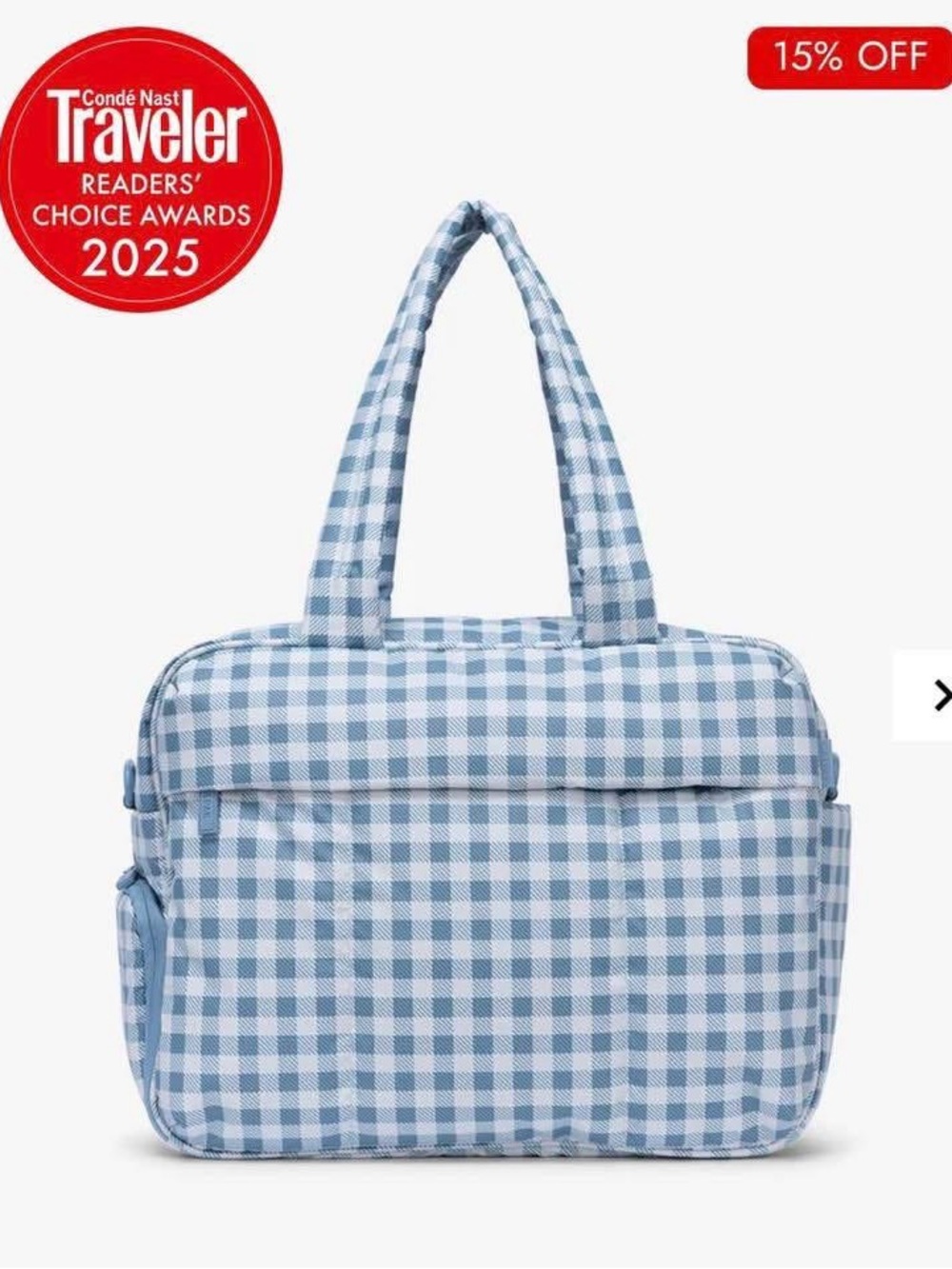 ISO Calpak French Blue Gingham Tote (or solid French Blue)